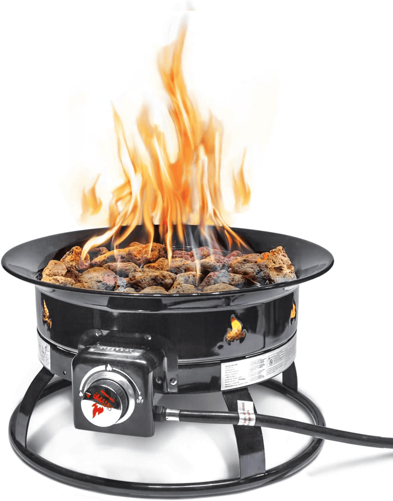 Outland Living Firebowl 893 Deluxe Outdoor Portable Propane Gas Fire Pit with Cover & Carry Kit
